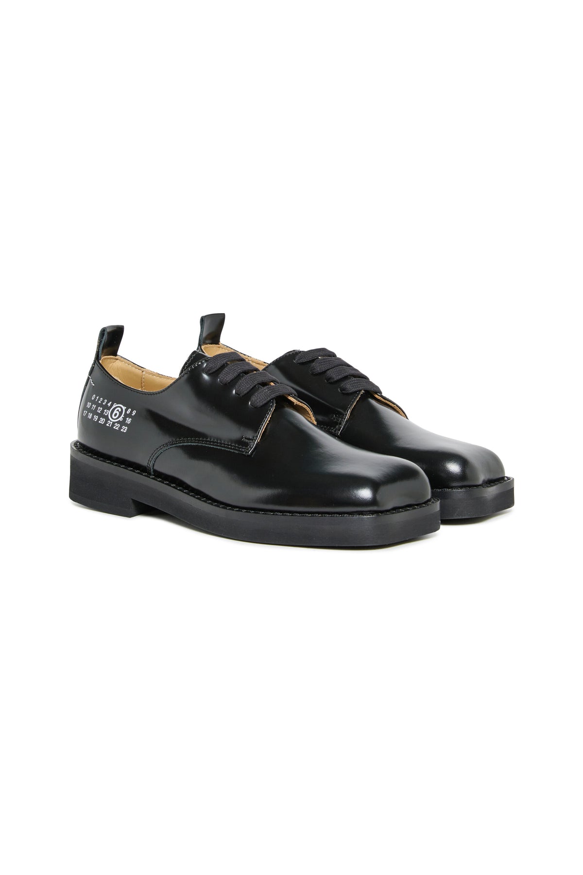 Chaussures Derby en cuir avec logo