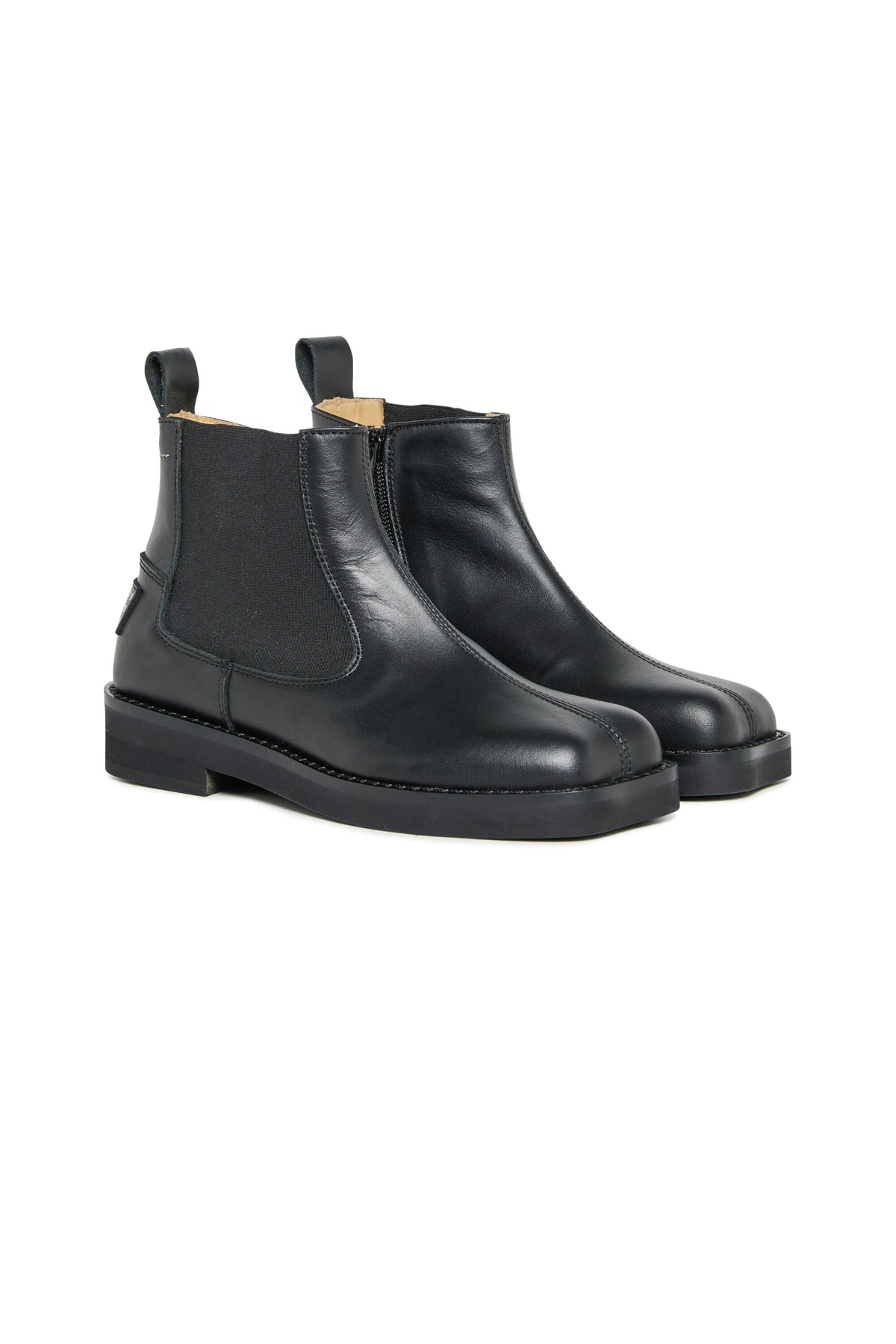 Bottes Chelsea en cuir avec logo