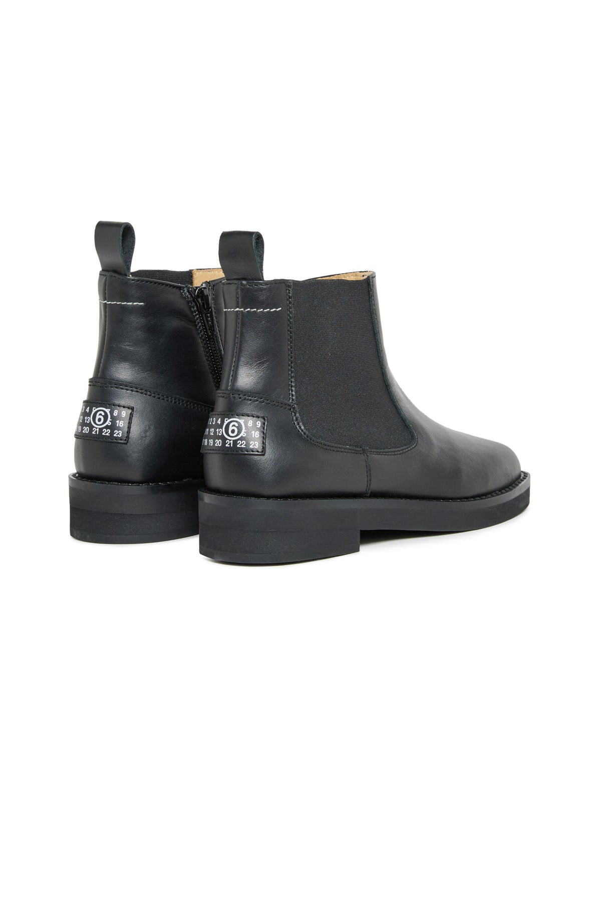 Bottes Chelsea en cuir avec logo