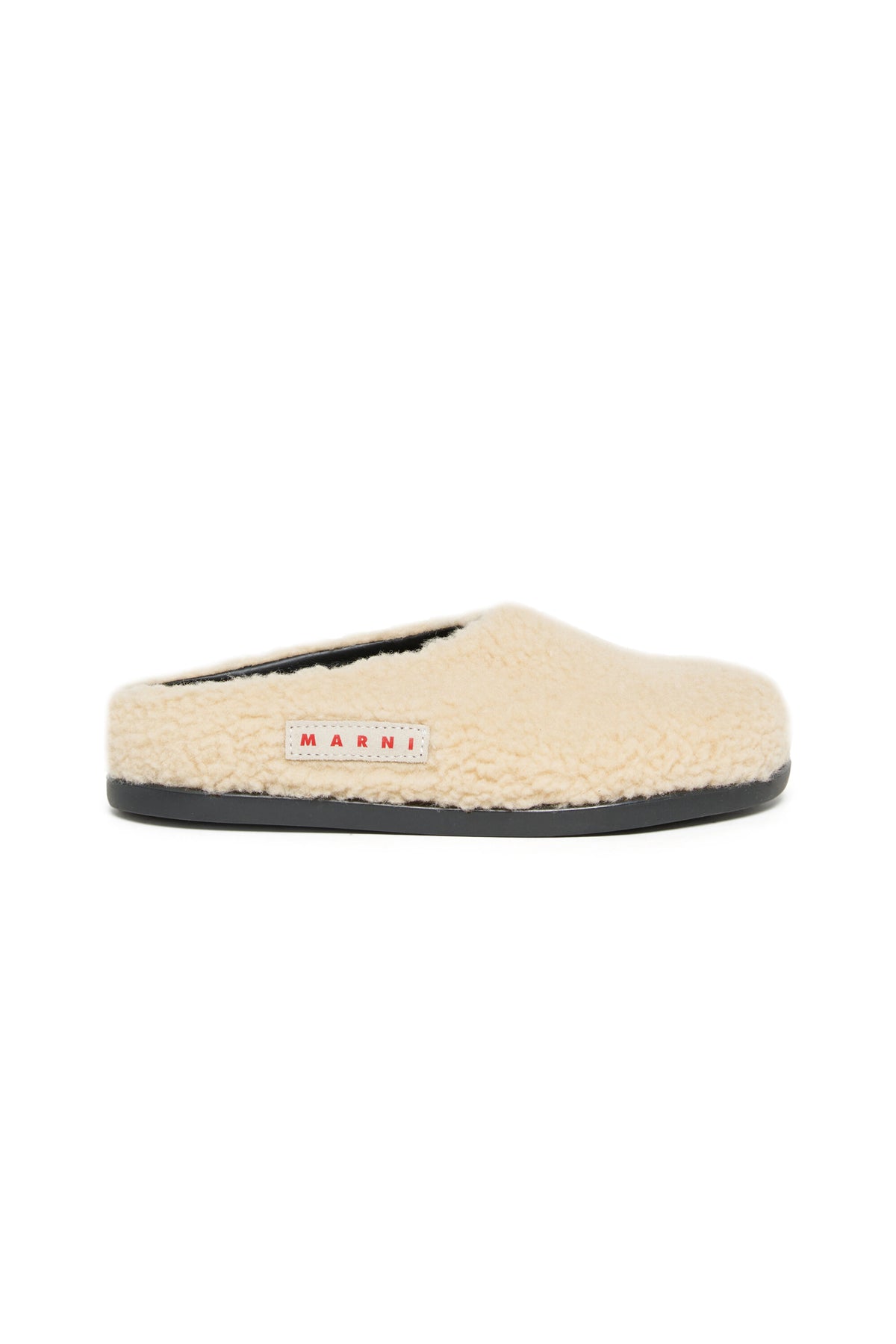 Chaussons mules Teddy avec logo