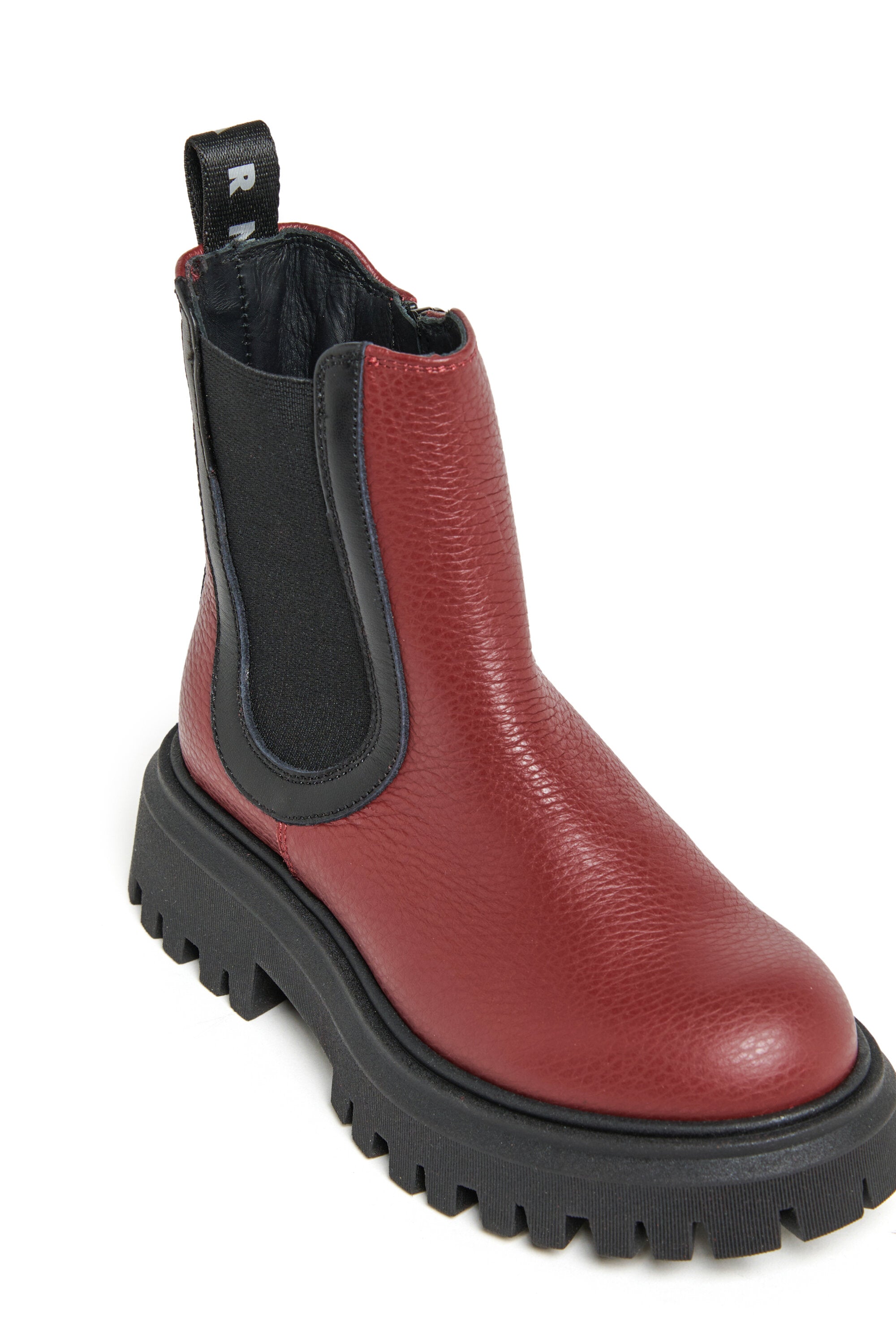 Chelsea-Stiefel mit kontrastierenden Gummibändern