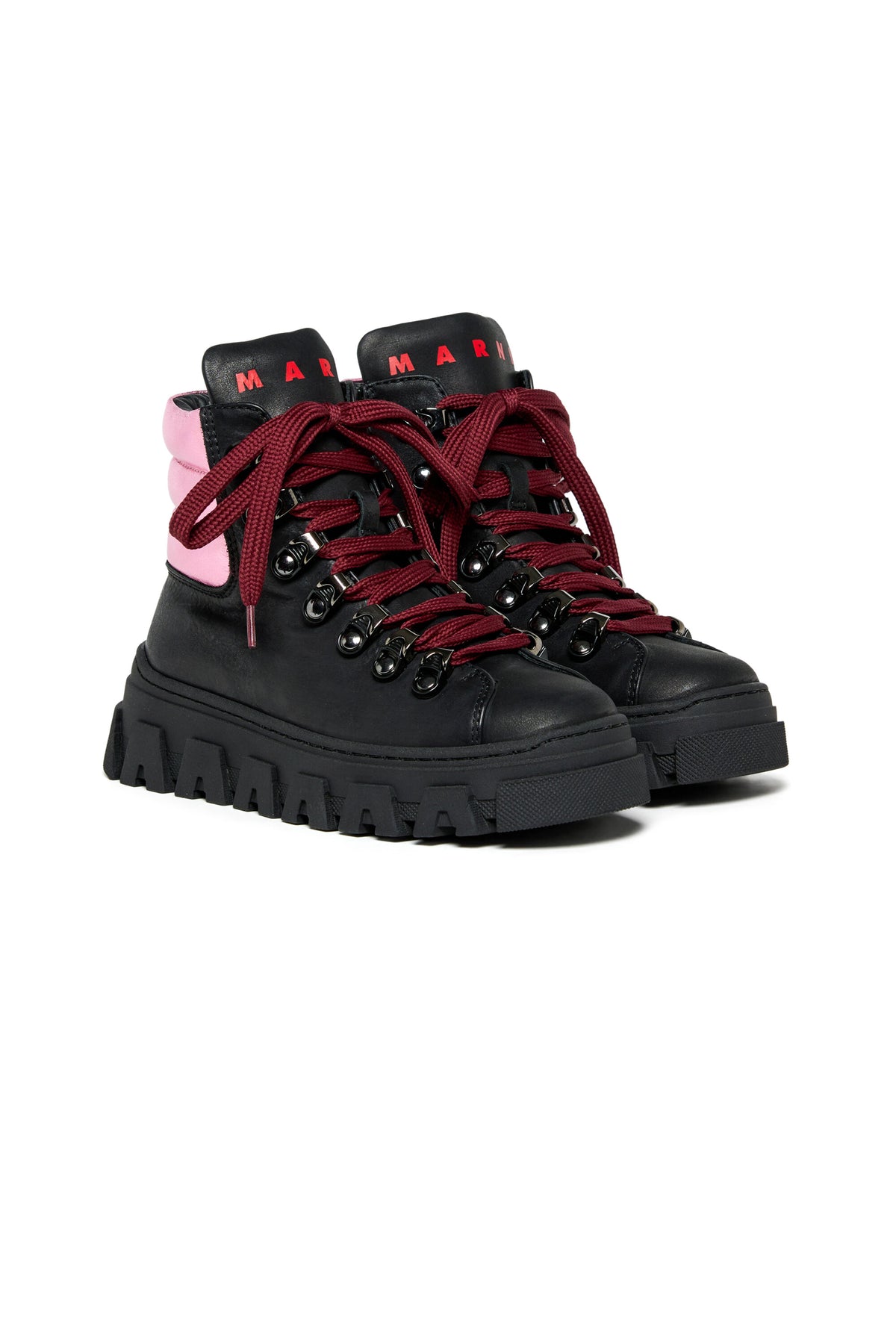 Wanderstiefel mit kontrastierendem Kragen