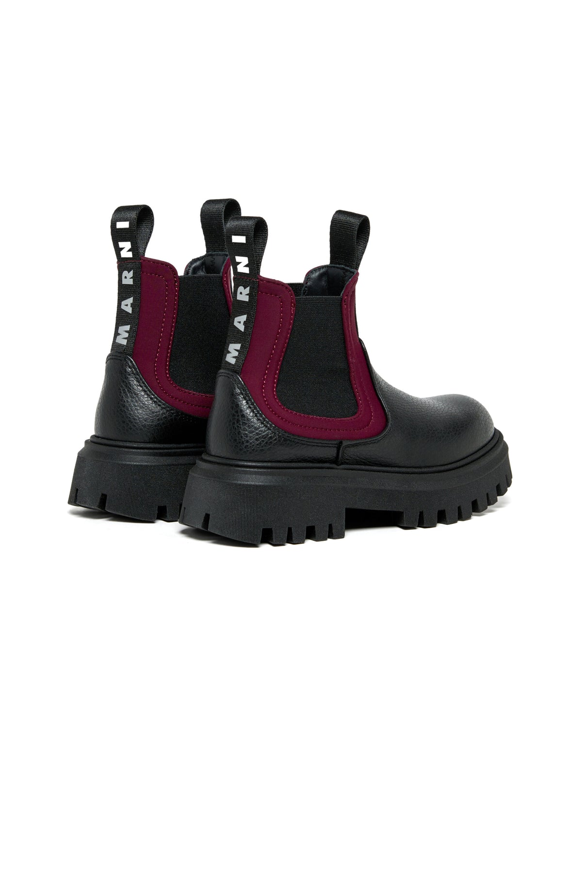 Chelsea-Stiefel aus Leder mit Logo-Schleife