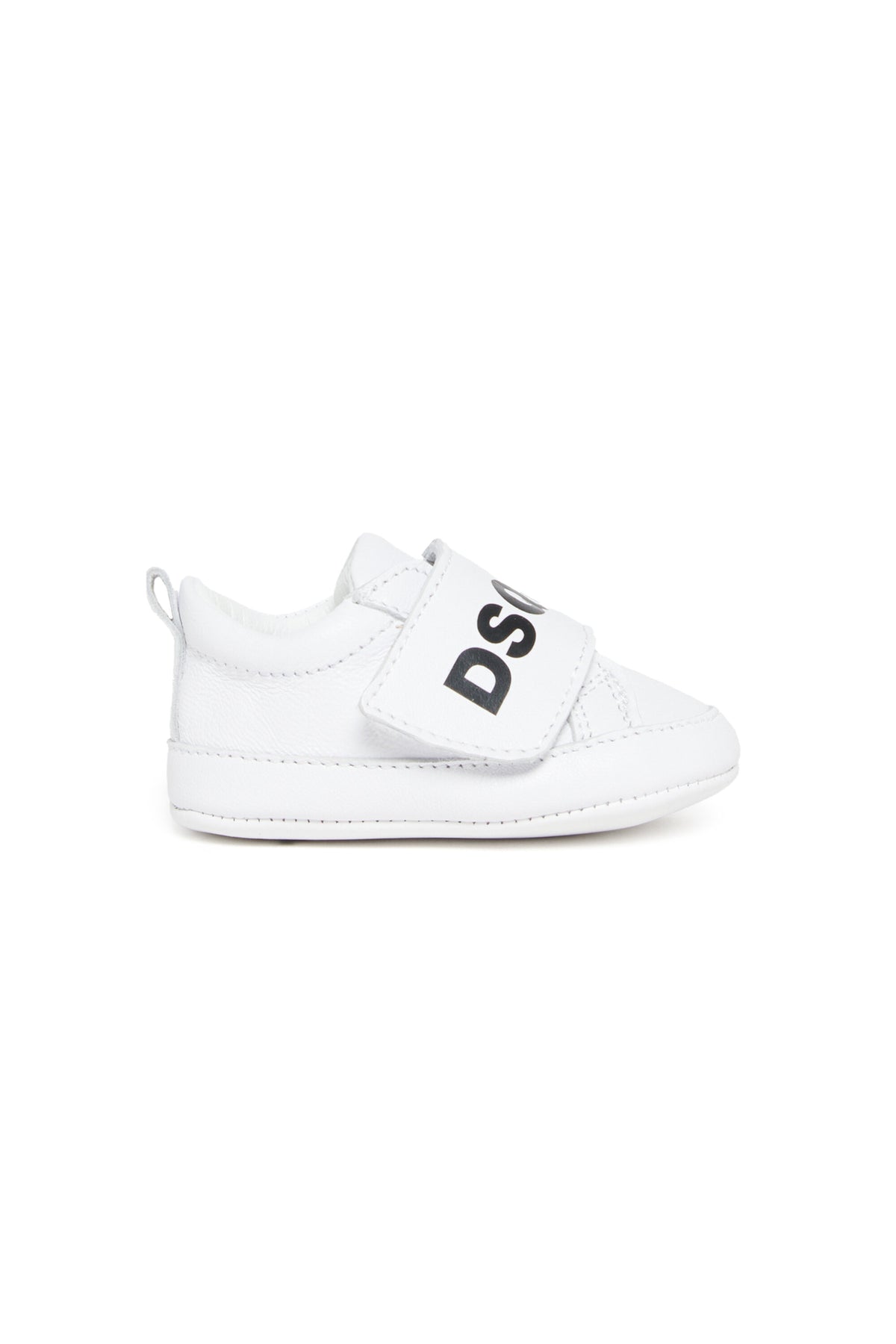 Niedrige Ledersneakers mit Riemen