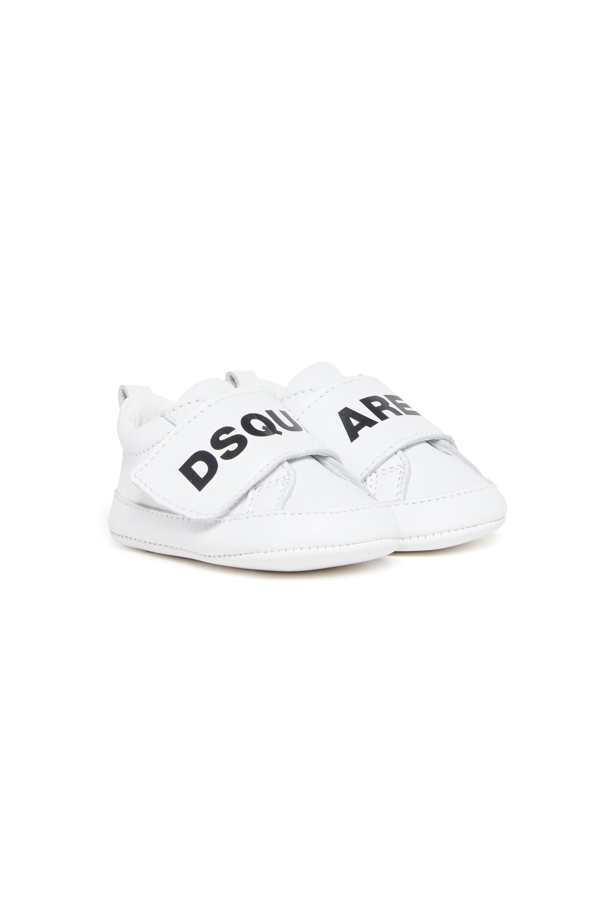 Niedrige Ledersneakers mit Riemen