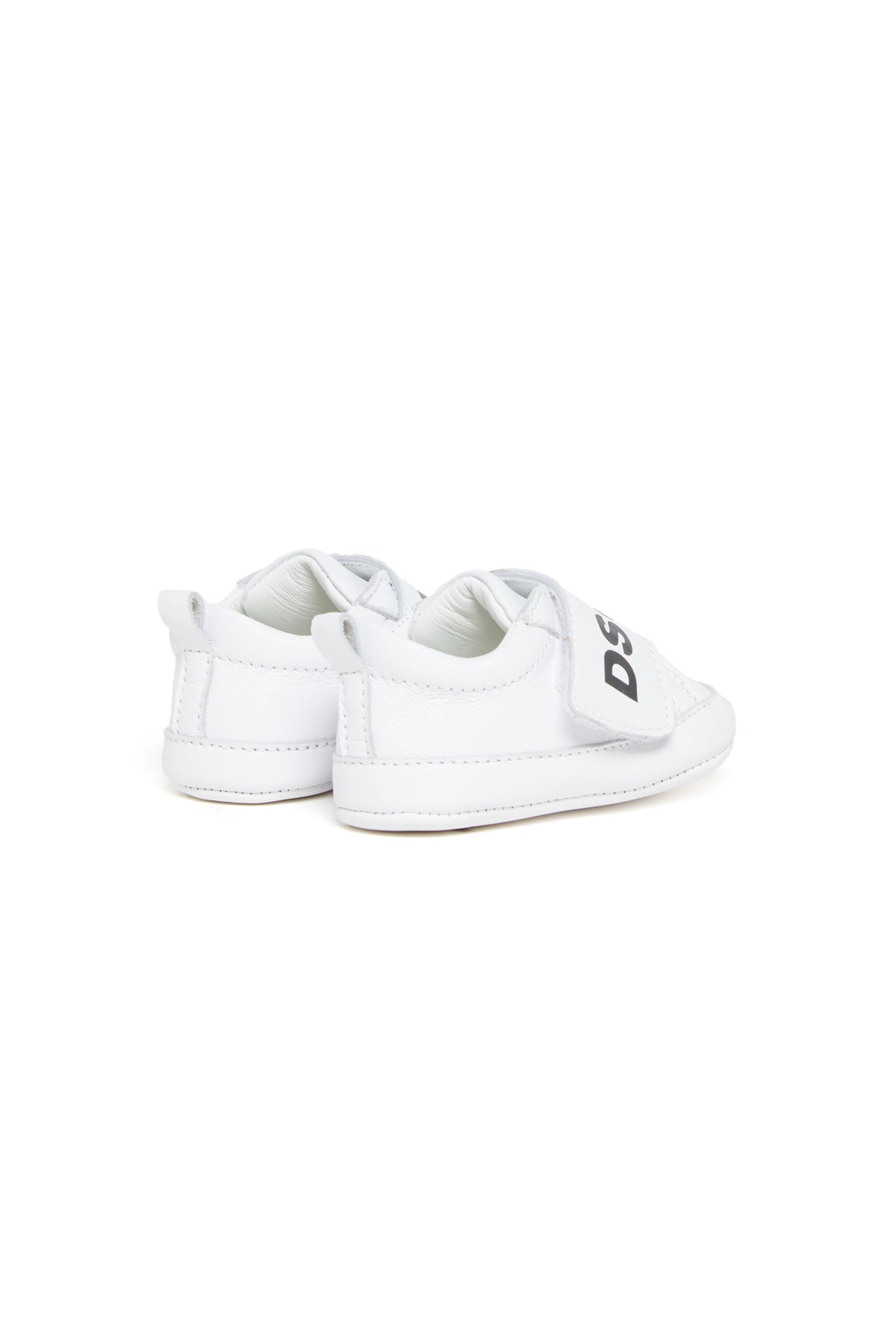 Niedrige Ledersneakers mit Riemen