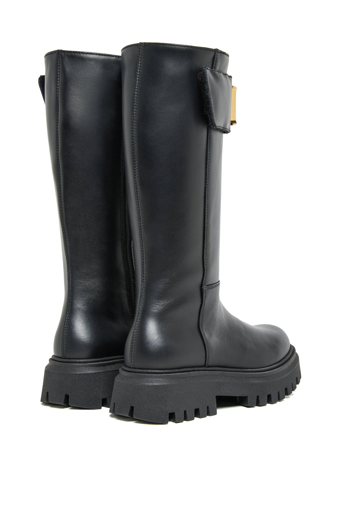 Bottes hautes avec plaque métallique