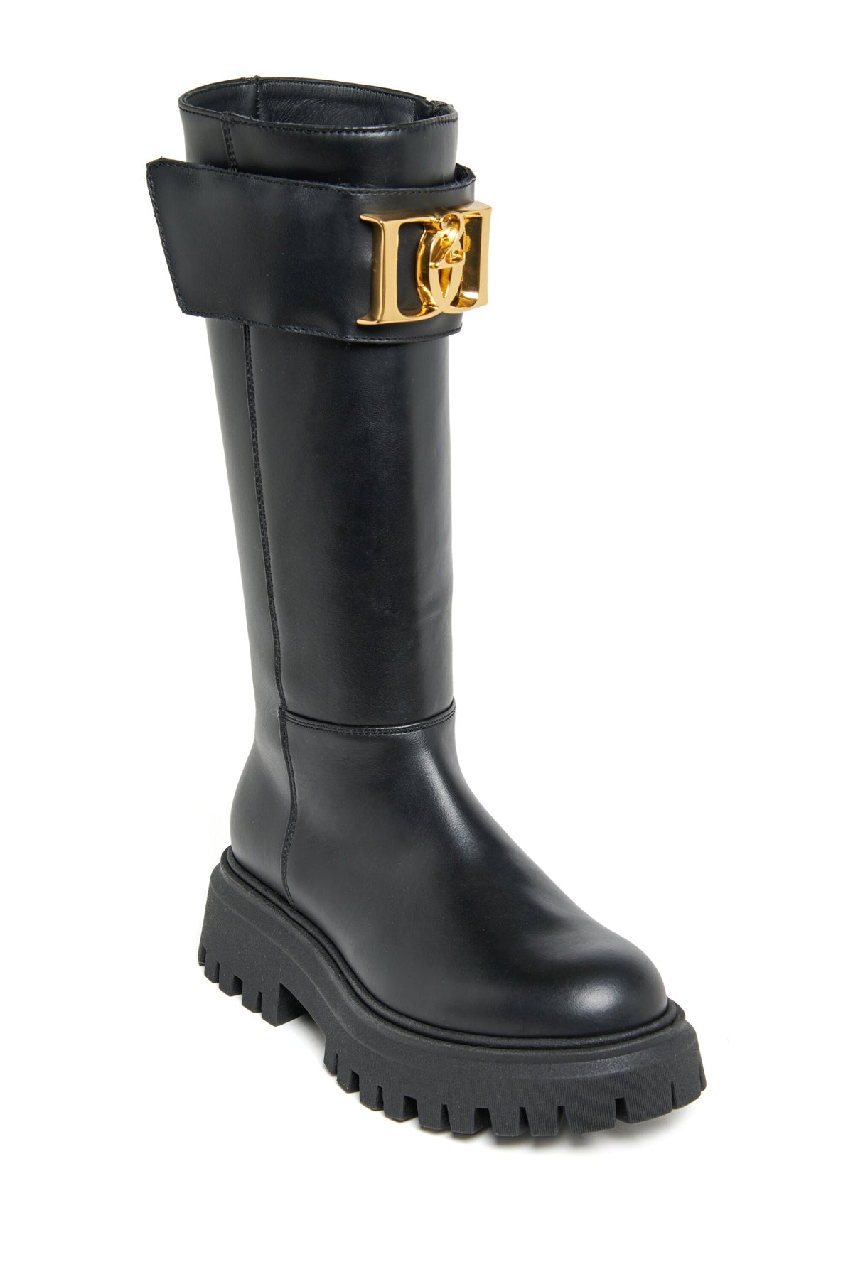 Bottes hautes avec plaque métallique