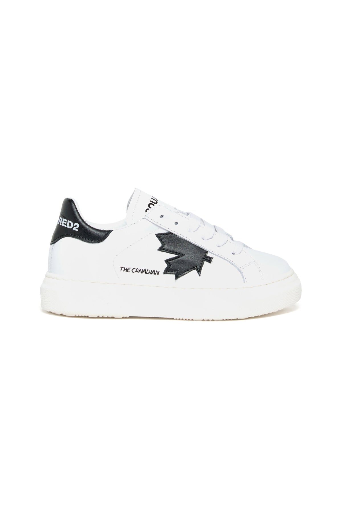 Niedrige Sneakers aus Leder mit Maple Leaf