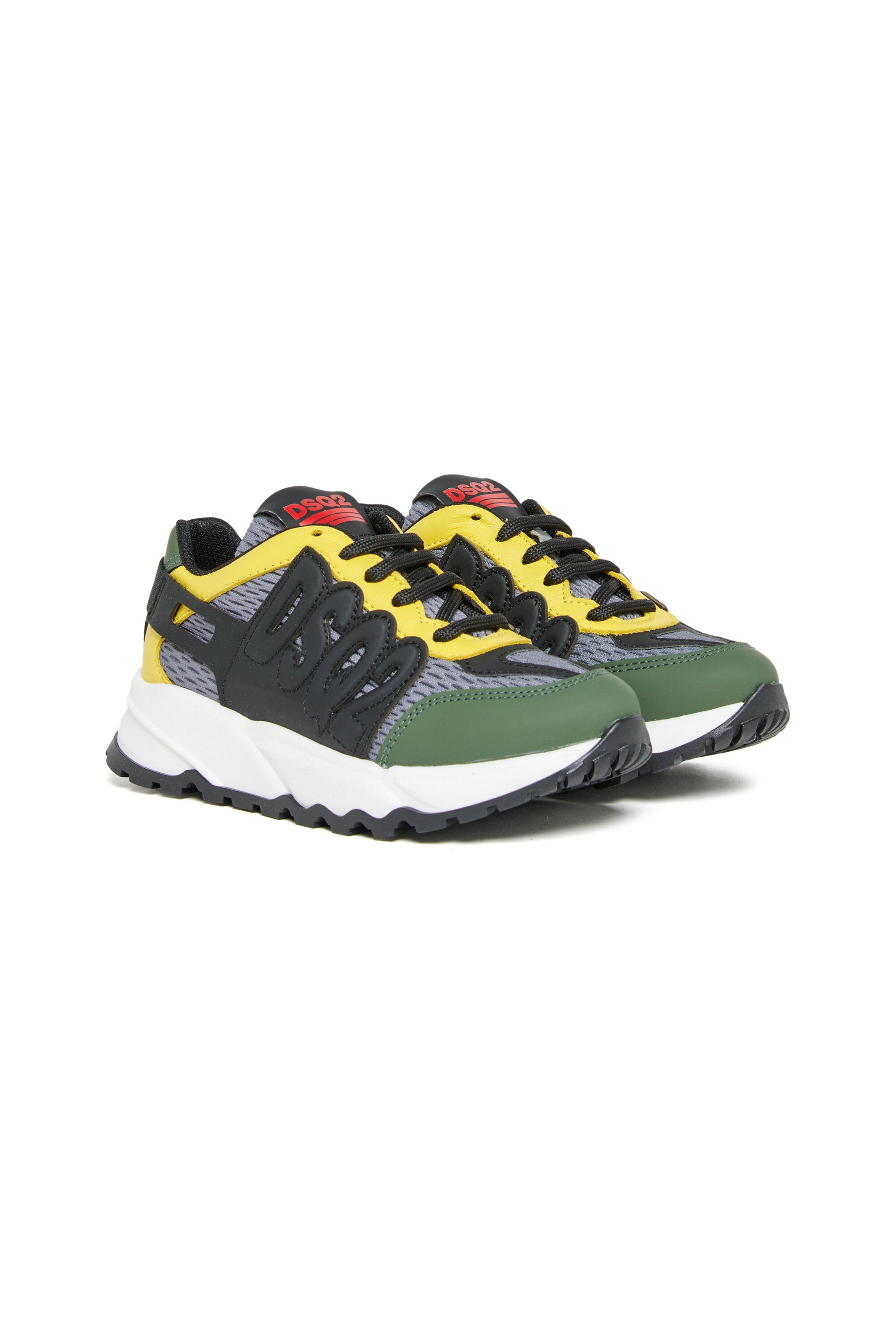 Sneakers basse Dash in pelle e mesh