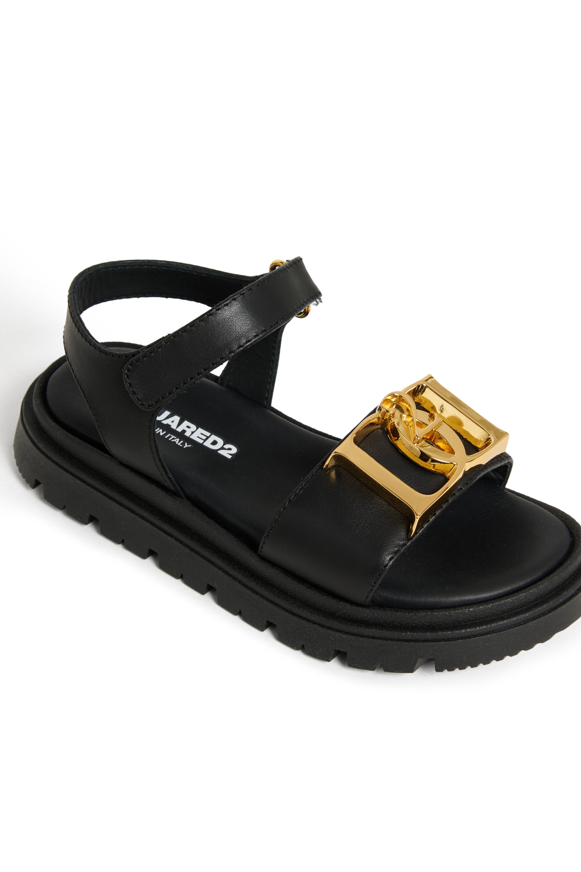 Sandals with decorative buckles