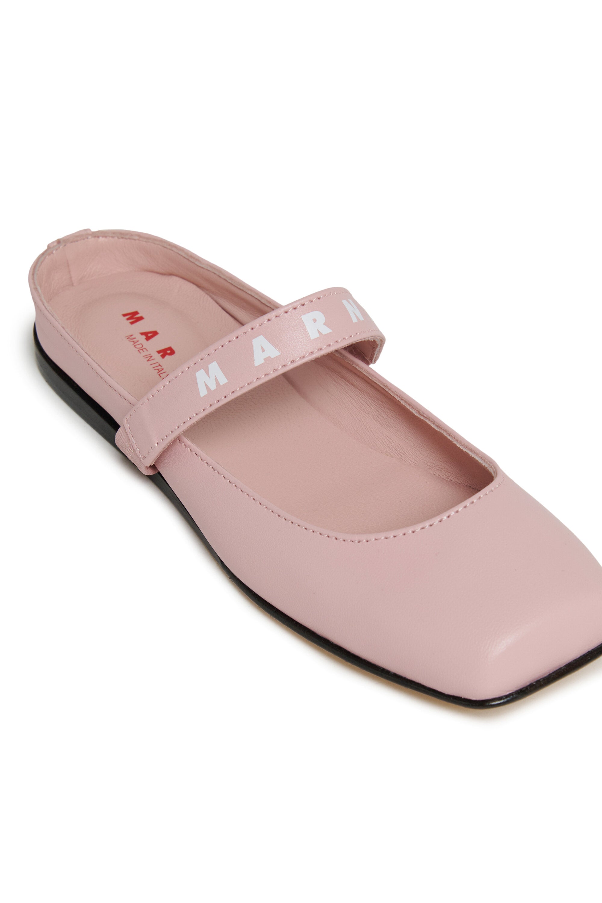 Ballet flat with logo