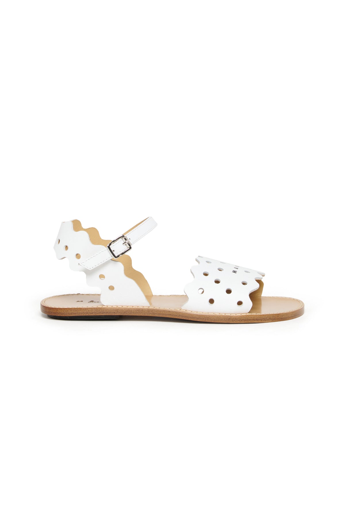 Sandali traforati con logo