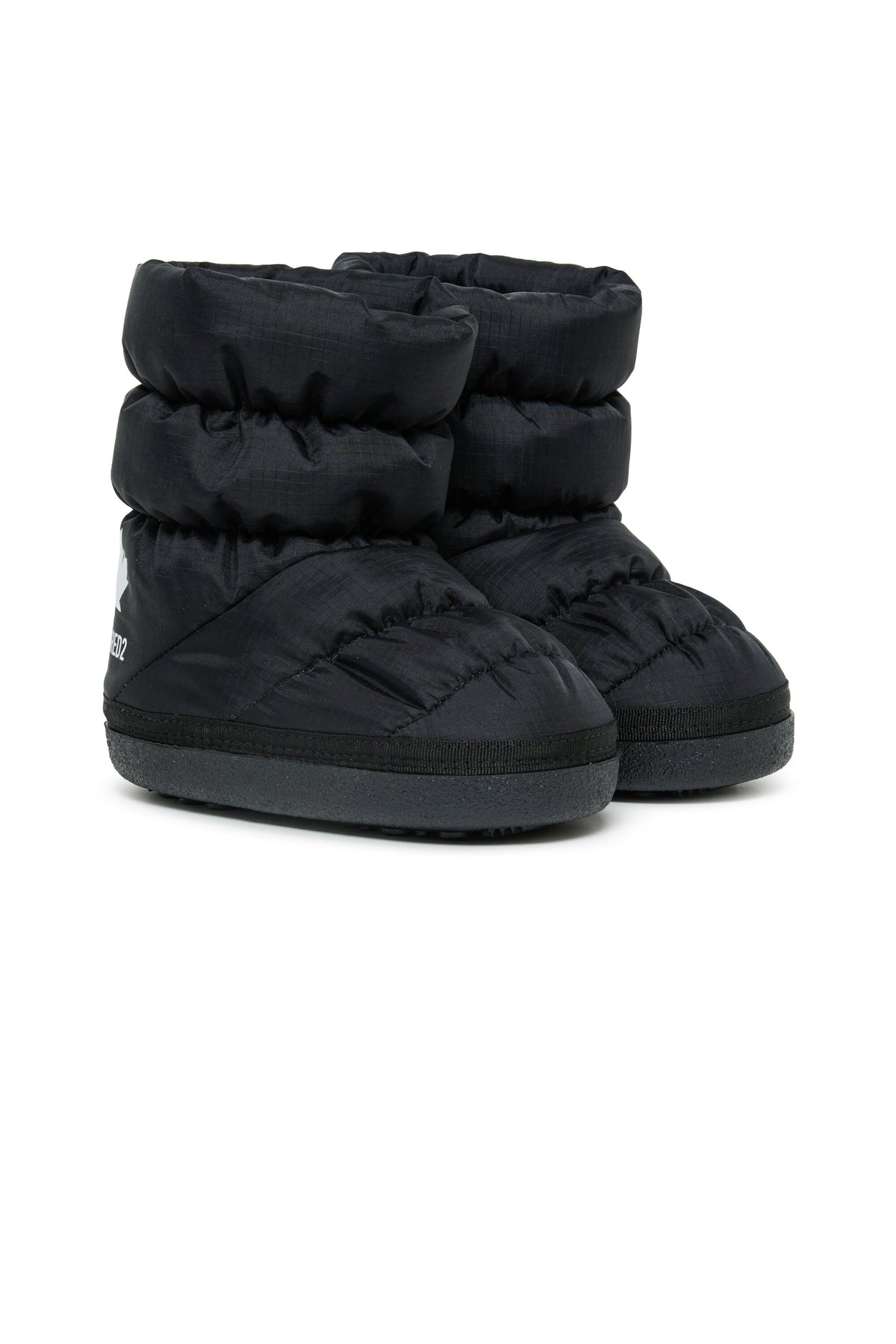 Padded snow boots with logo