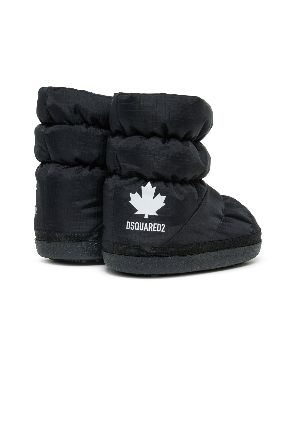 Padded snow boots with logo