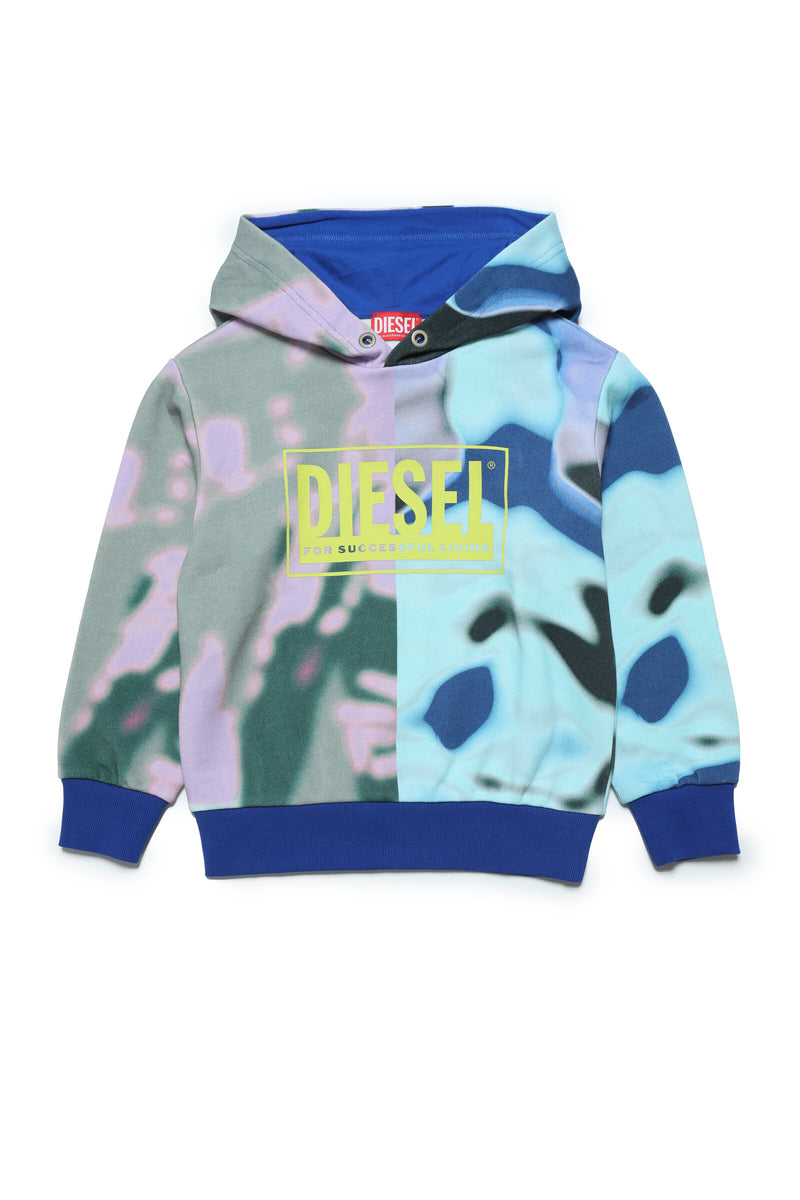 DIESEL boy hooded cotton sweatshirt | BRAVE KID