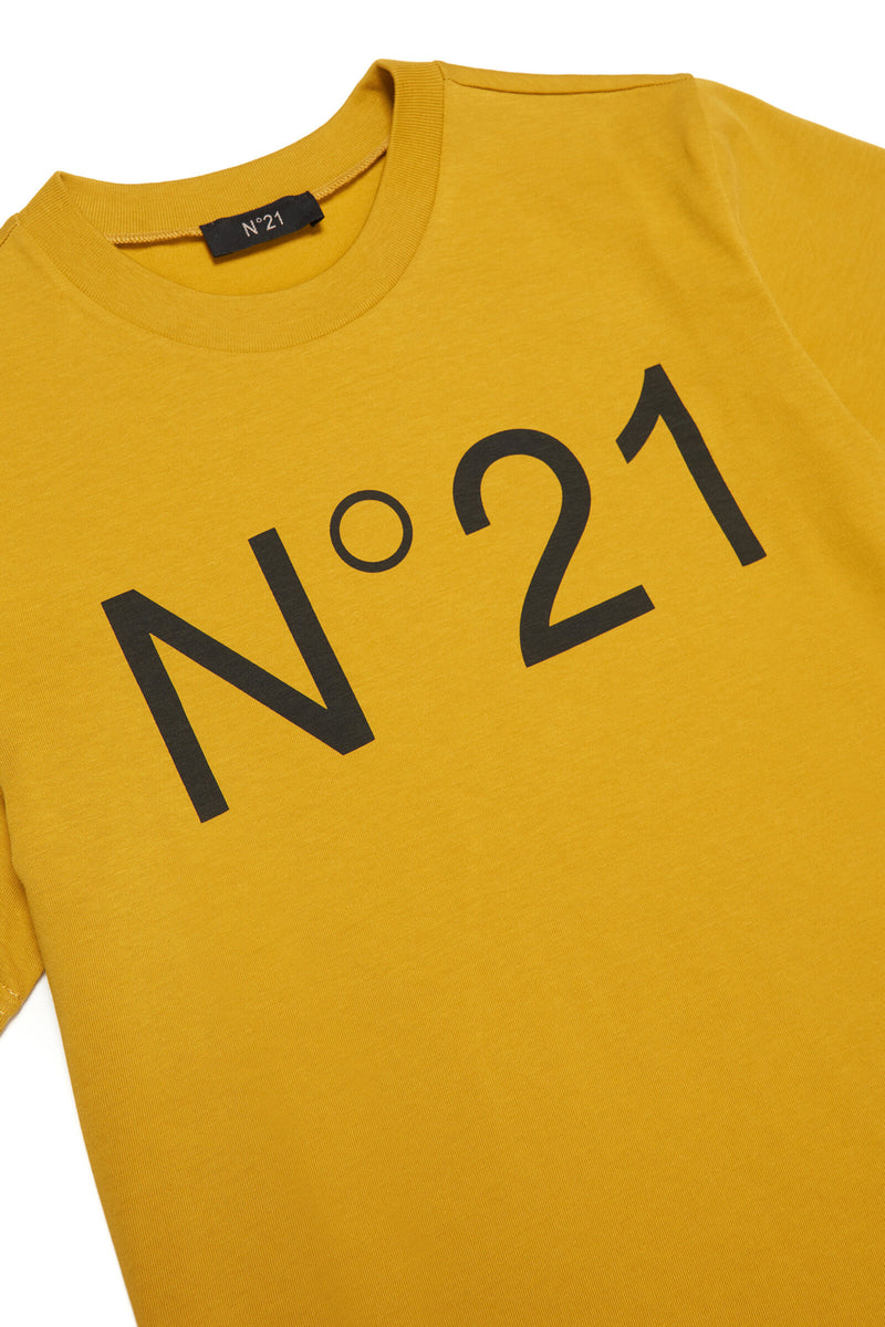 N°21 yellow jersey t-shirt with logo for children | Brave Kid