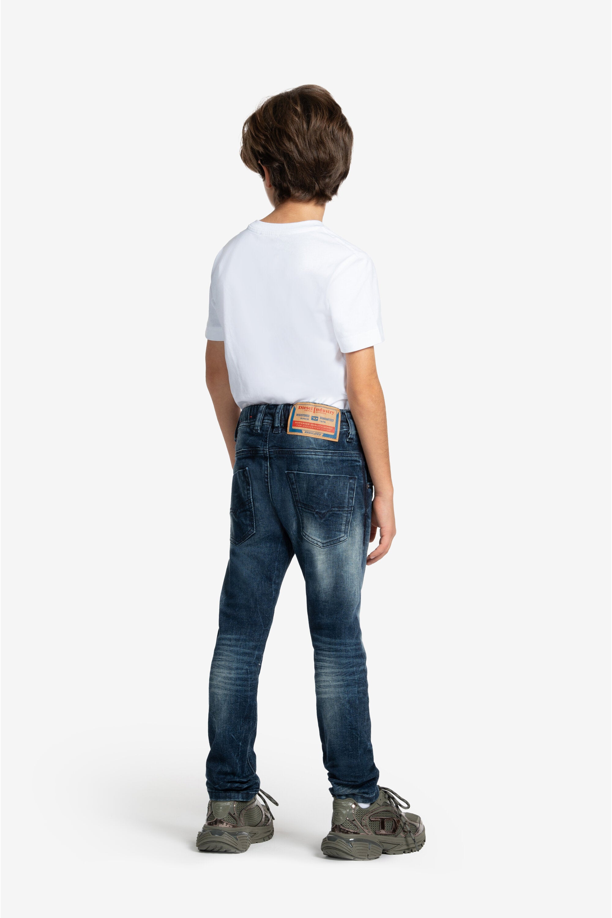 Dark blue regular jeans with breaks - Krooley
