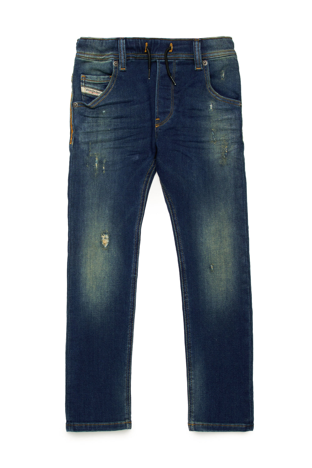 JoggJeans® tapered scuro con abrasioni - Krooley