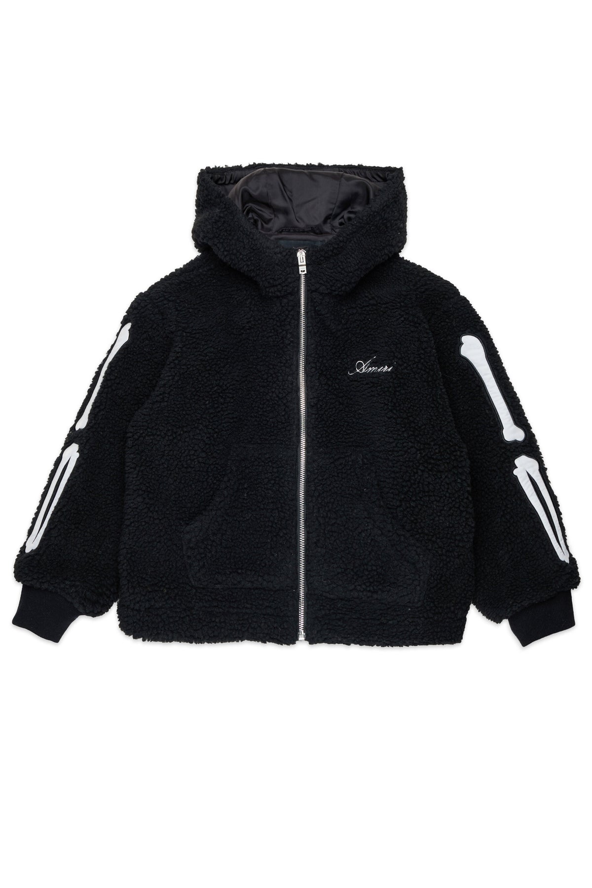 Veste teddy avec détails osseux
