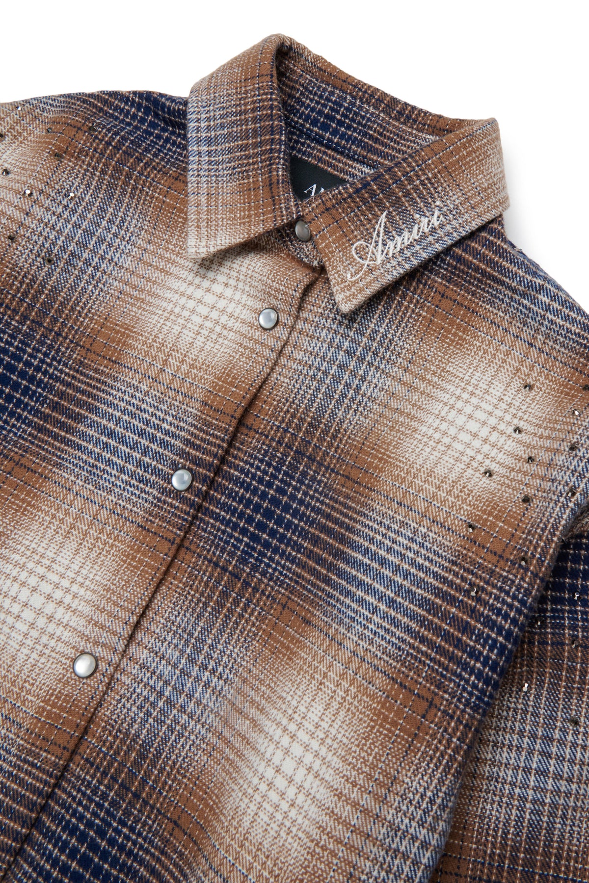 Camisa de cuadros con logo