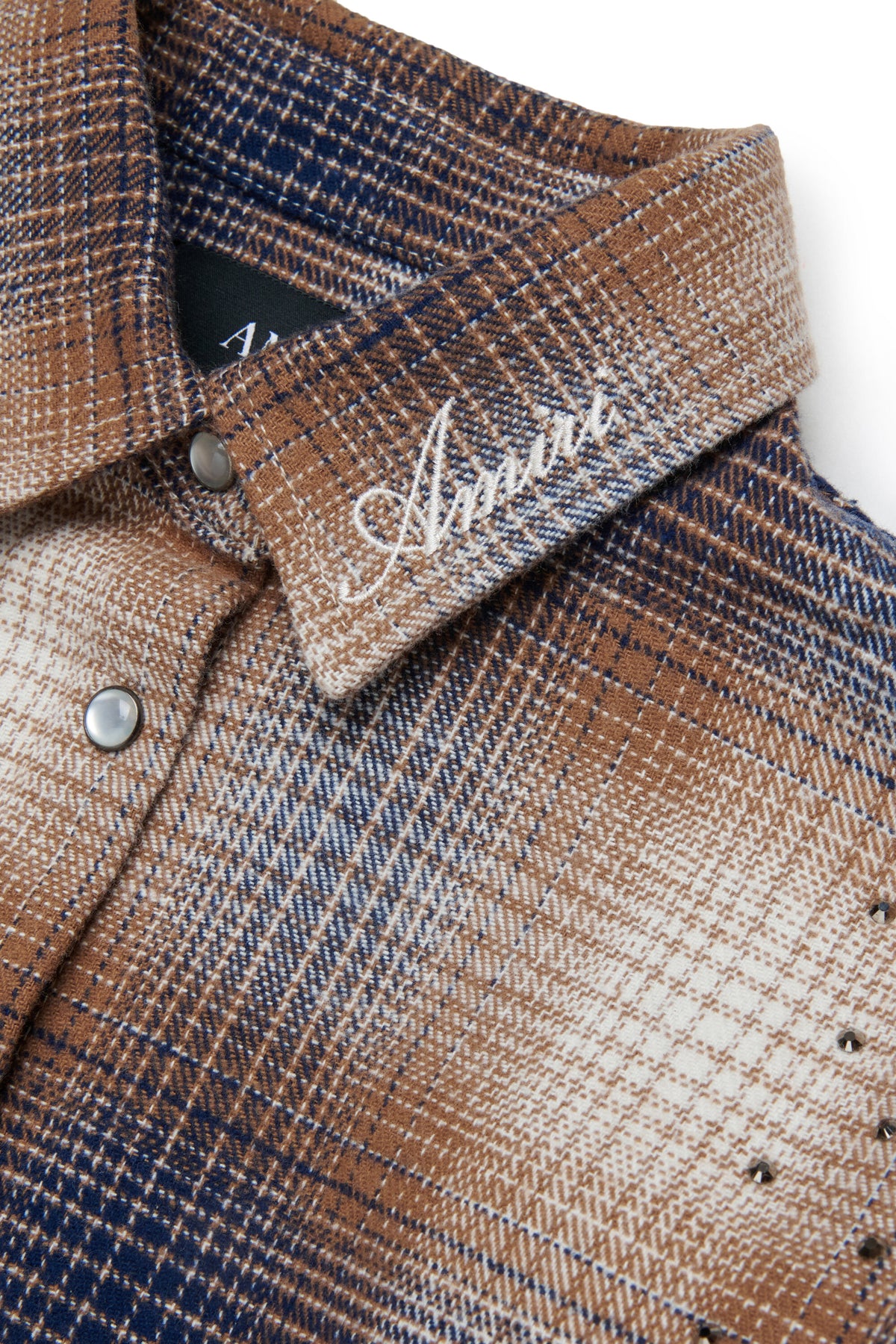 Camisa de cuadros con logo