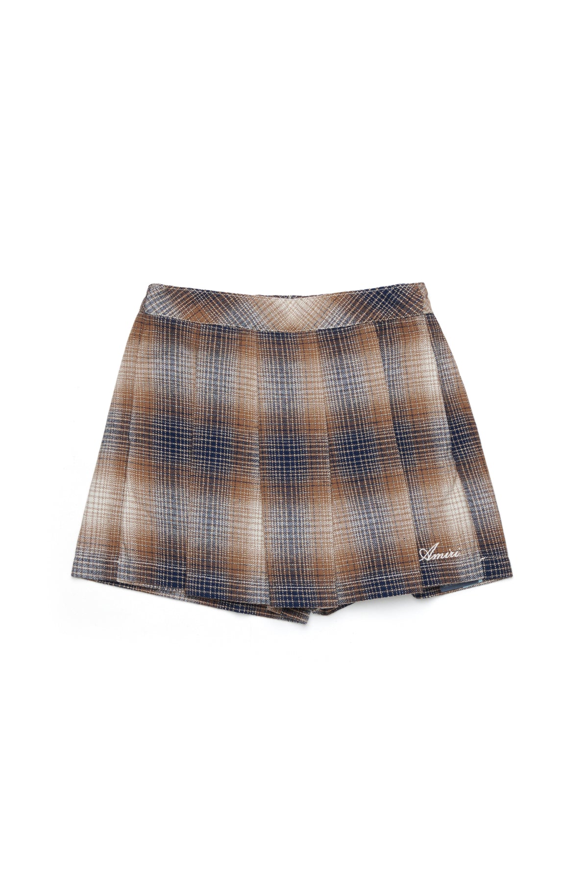 Jupe-short à motif carreaux