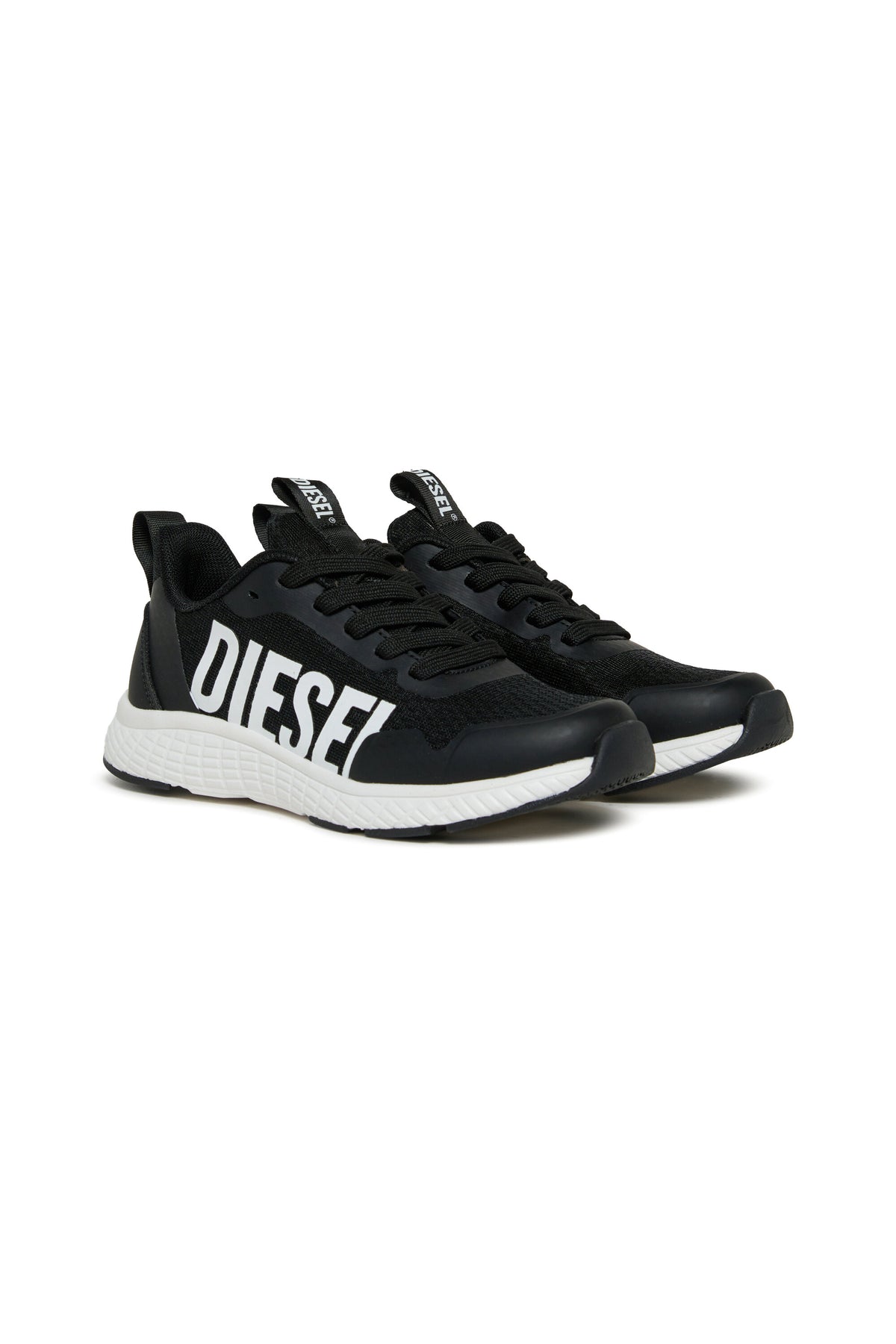 Sneakers con logo a contrasto
