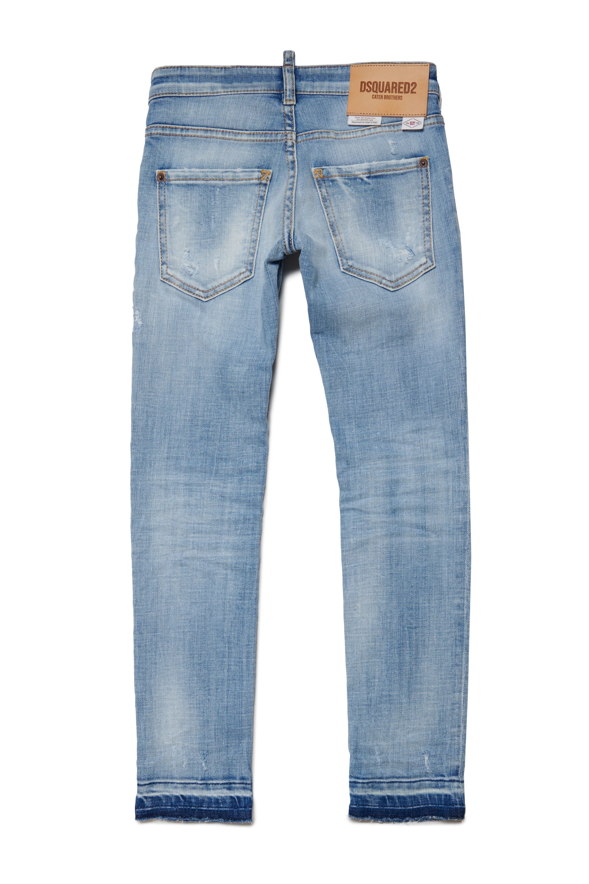 Jeans straight chiaro strappato - Clement