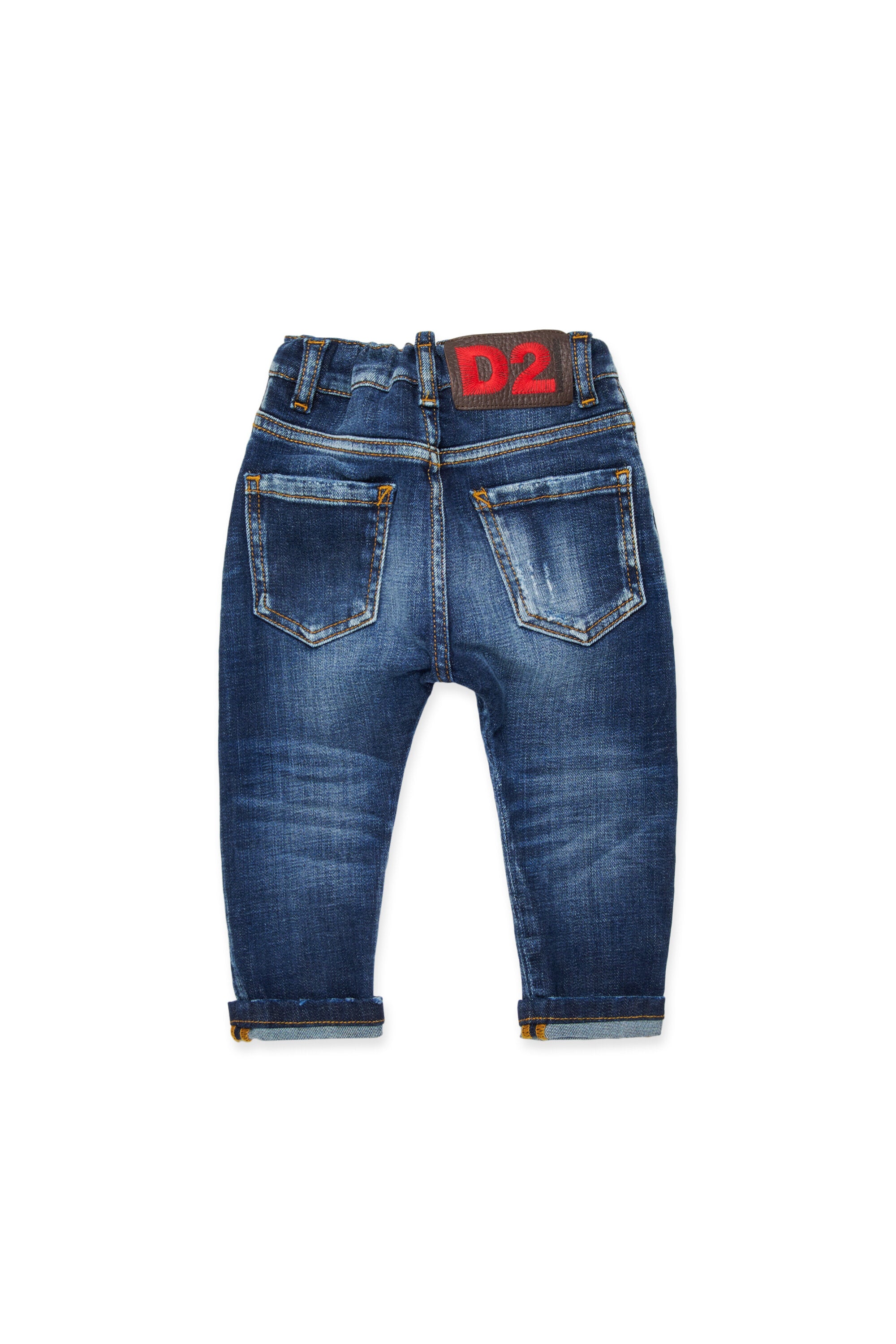 Shaded dark blue slim jeans