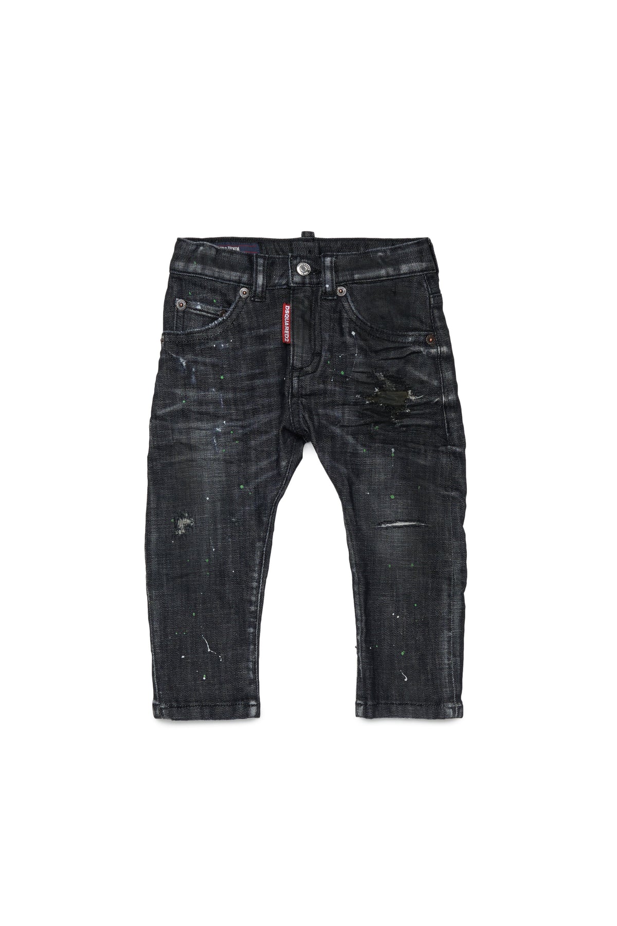 Jeans Slim-Passform schwarze Waschung