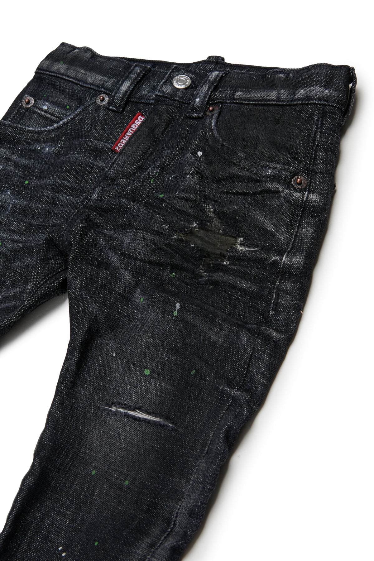 Jeans Slim-Passform schwarze Waschung