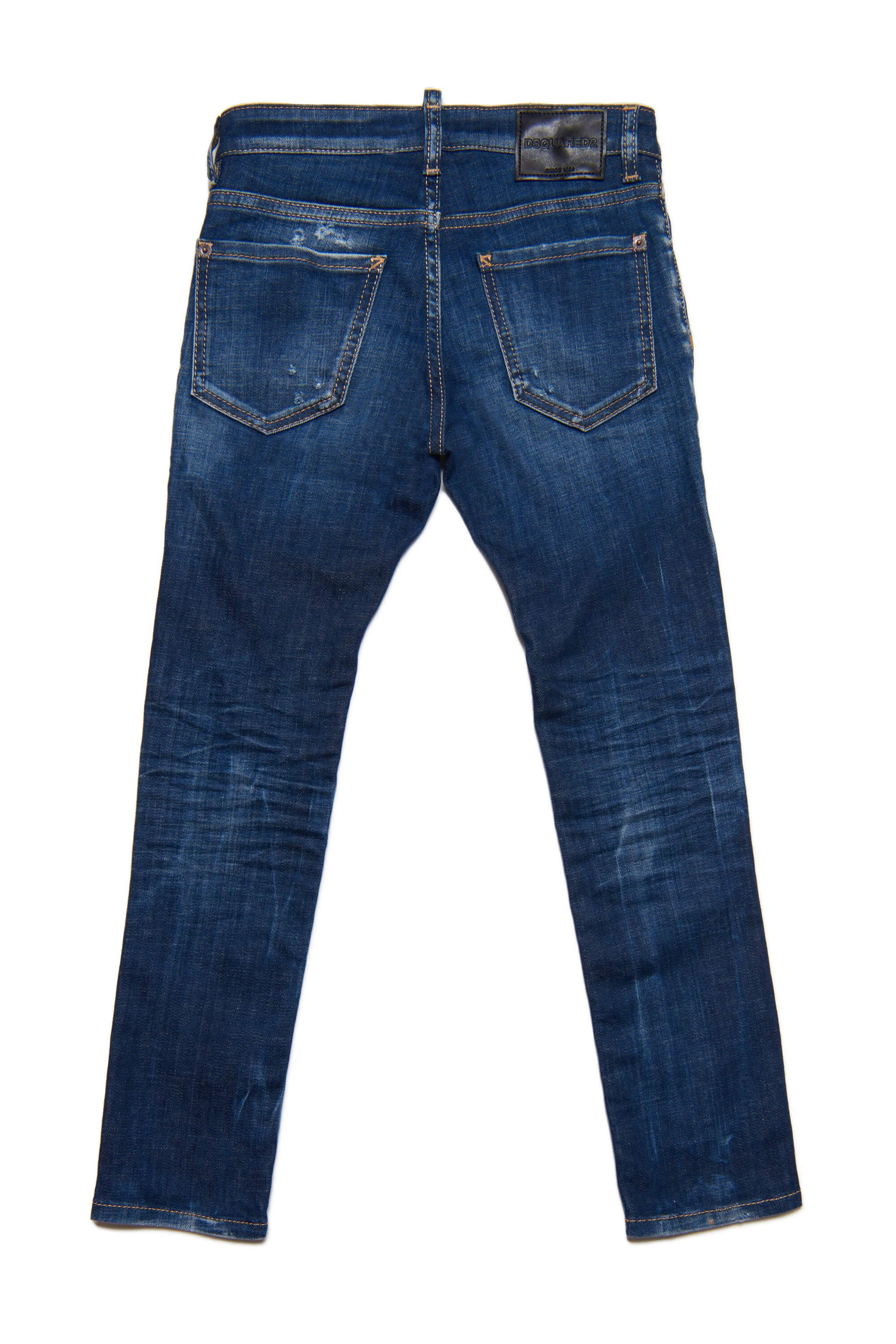 Dsquared2 logo-print Ripped Tapered Jeans - Farfetch