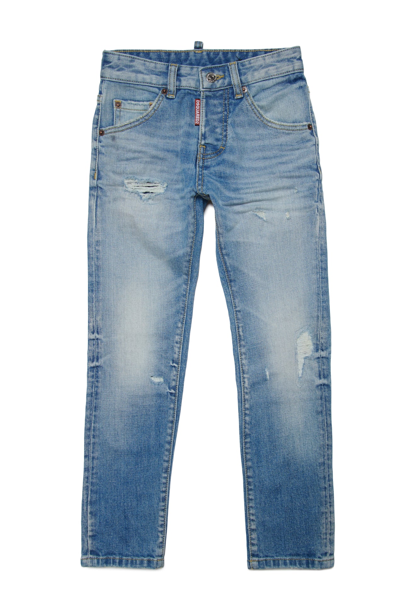 Jeans skinny chiaro con rotture - Cool Guy 