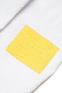 Denim jacket with transparent logo