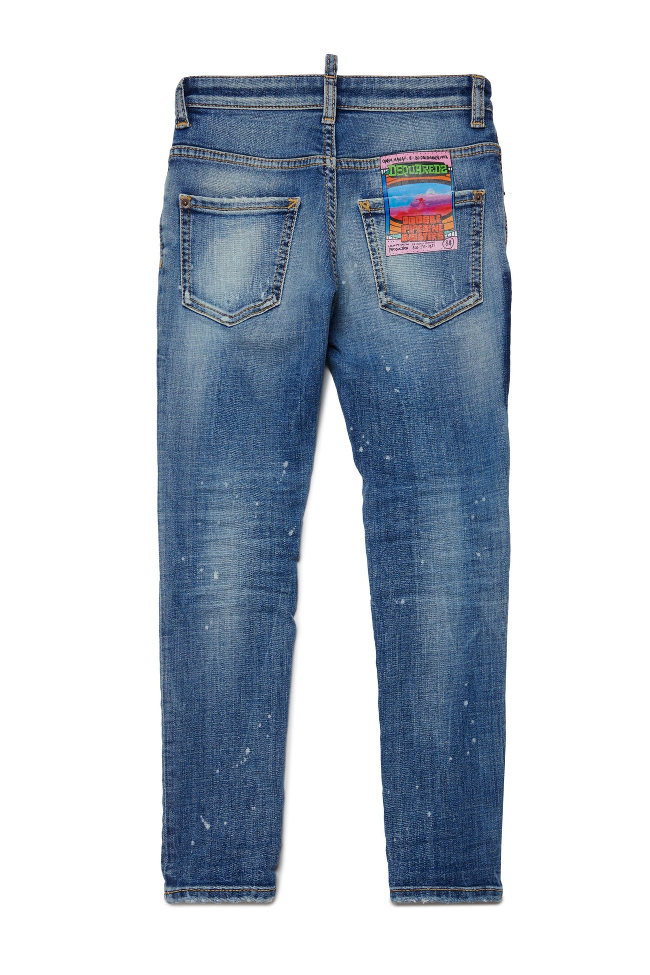 Shaded blue skinny jeans with breaks - Skater Shaded blue skinny jeans with breaks - Skater