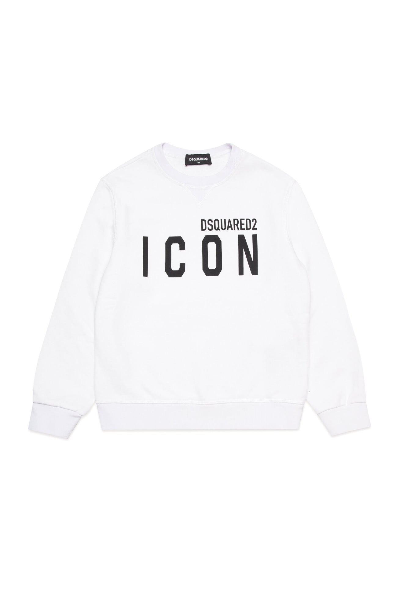 Cotton crew-neck sweatshirt with Icon logo 