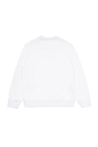 Cotton crew-neck sweatshirt with Icon logo