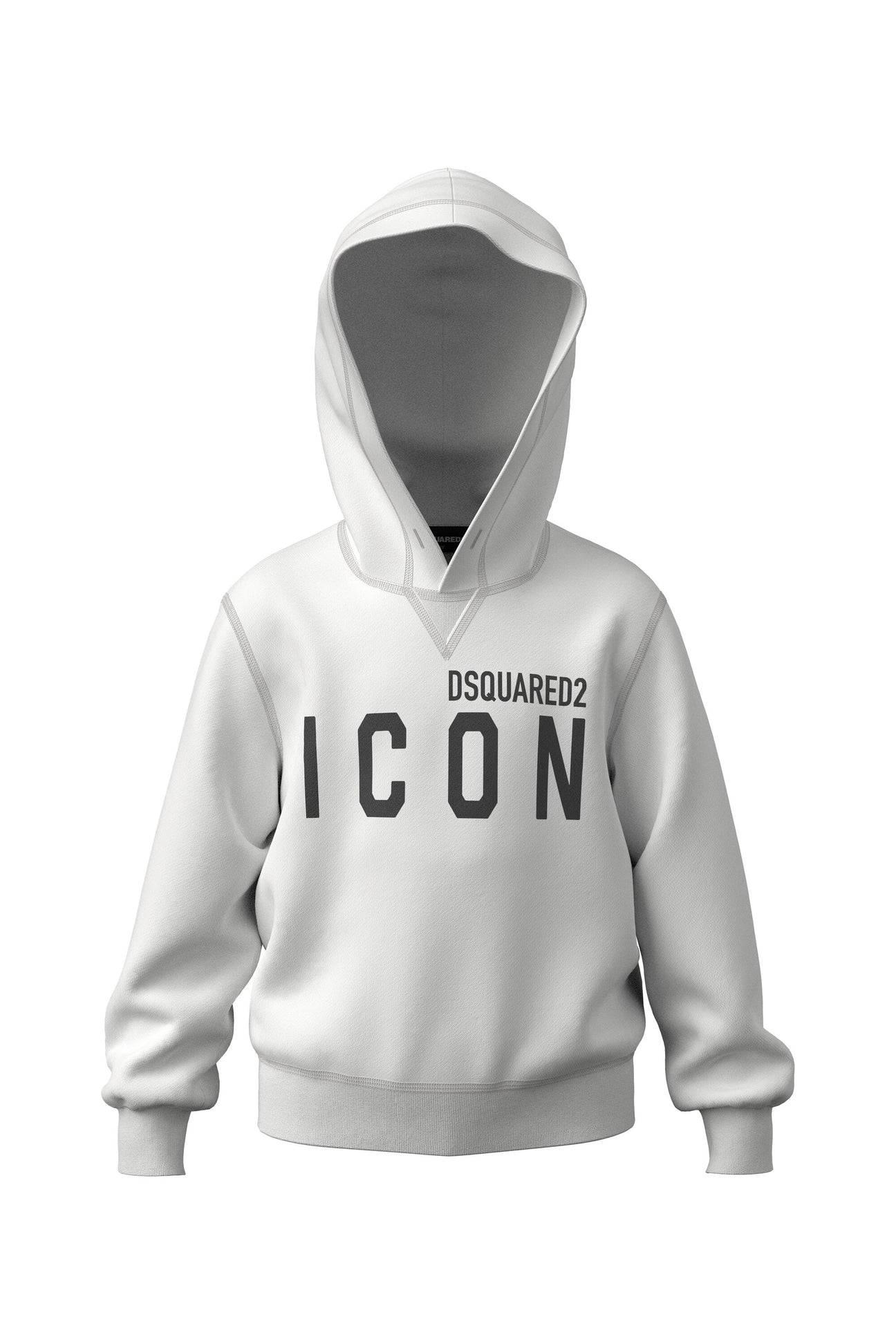 Sudadera con capucha en algodón con logotipo Icon 