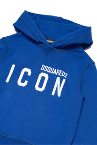Cotton hooded sweatshirt with logo Icon