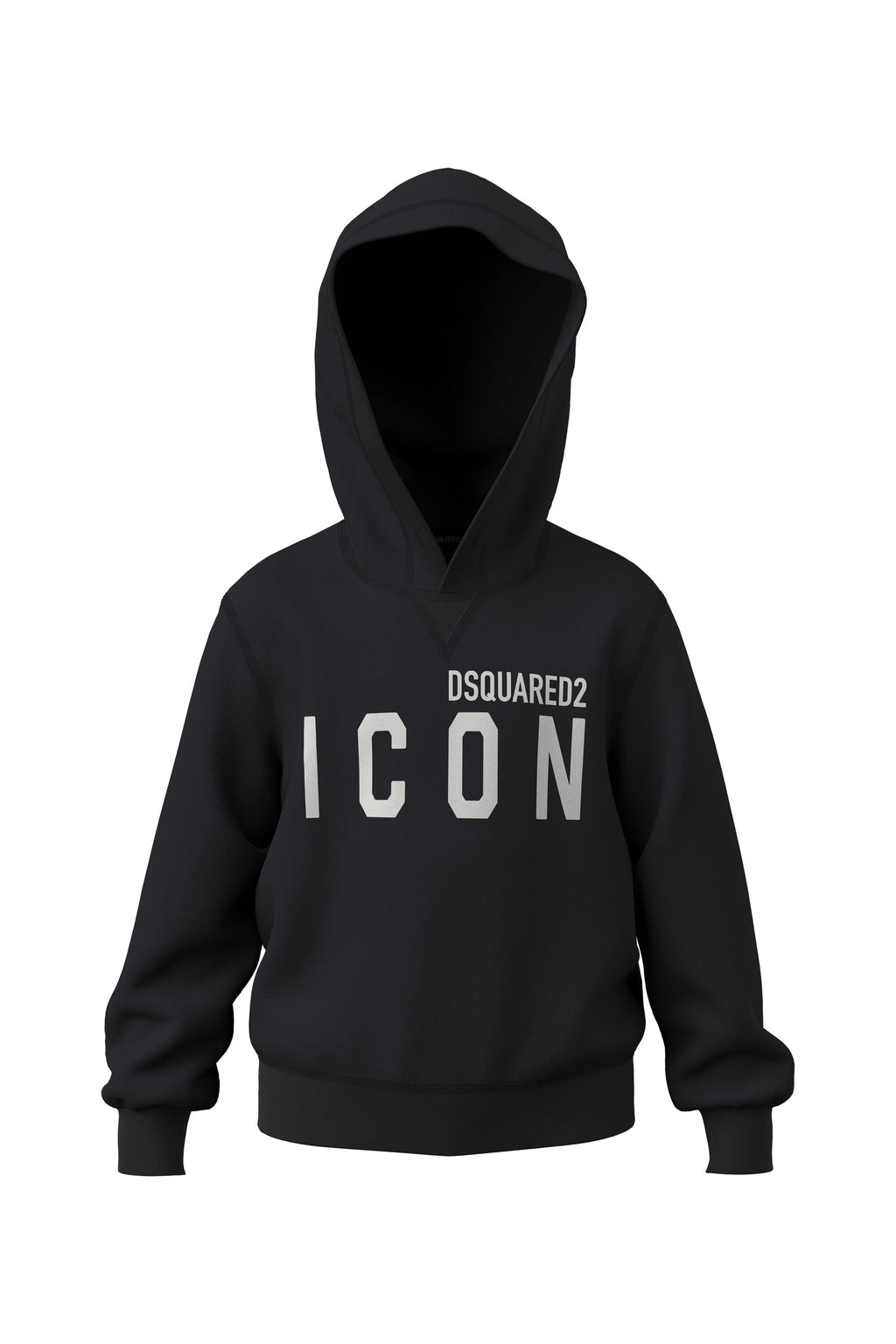 Sudadera con capucha en algodón con logotipo Icon