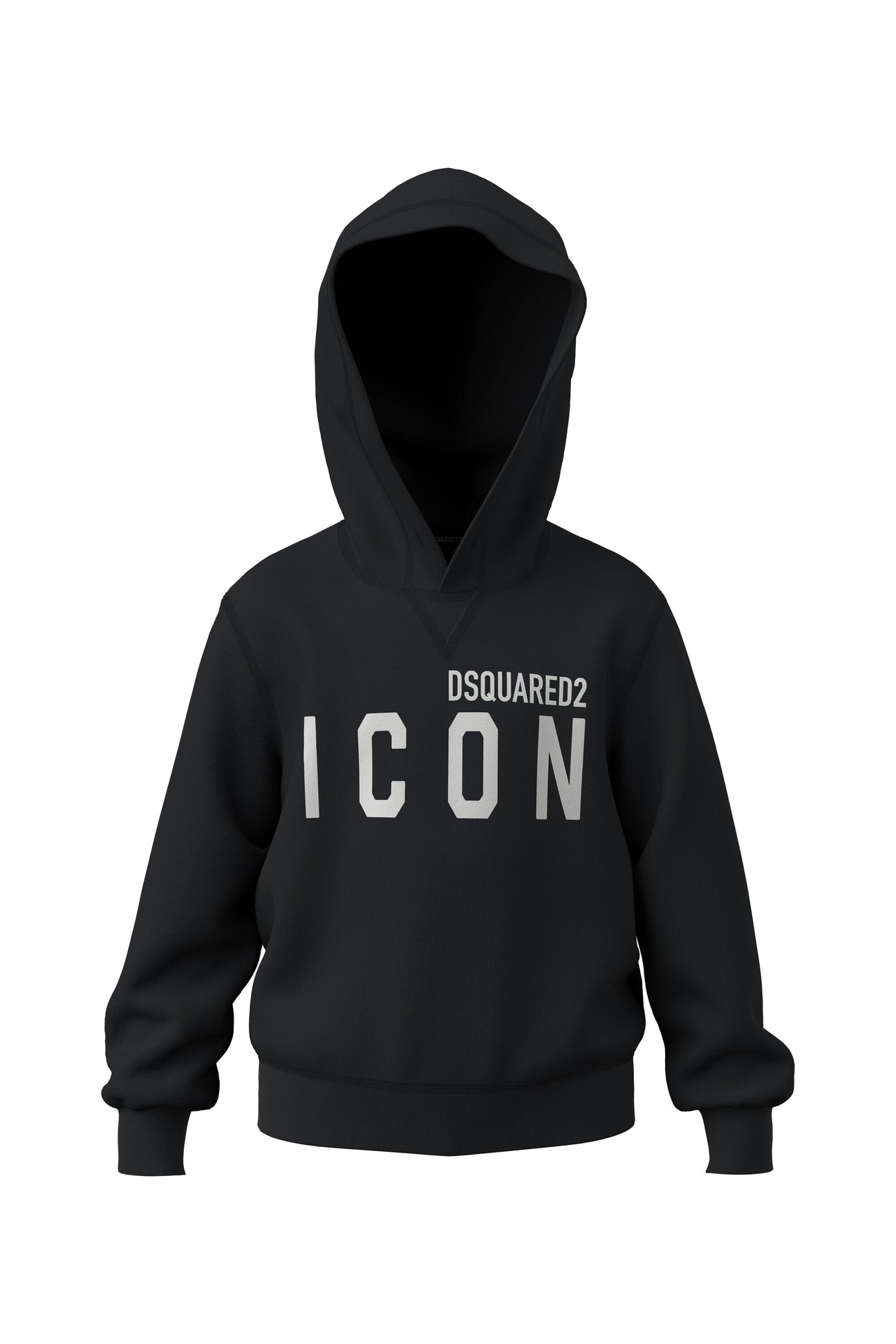 Sudadera con capucha en algodón con logotipo Icon 