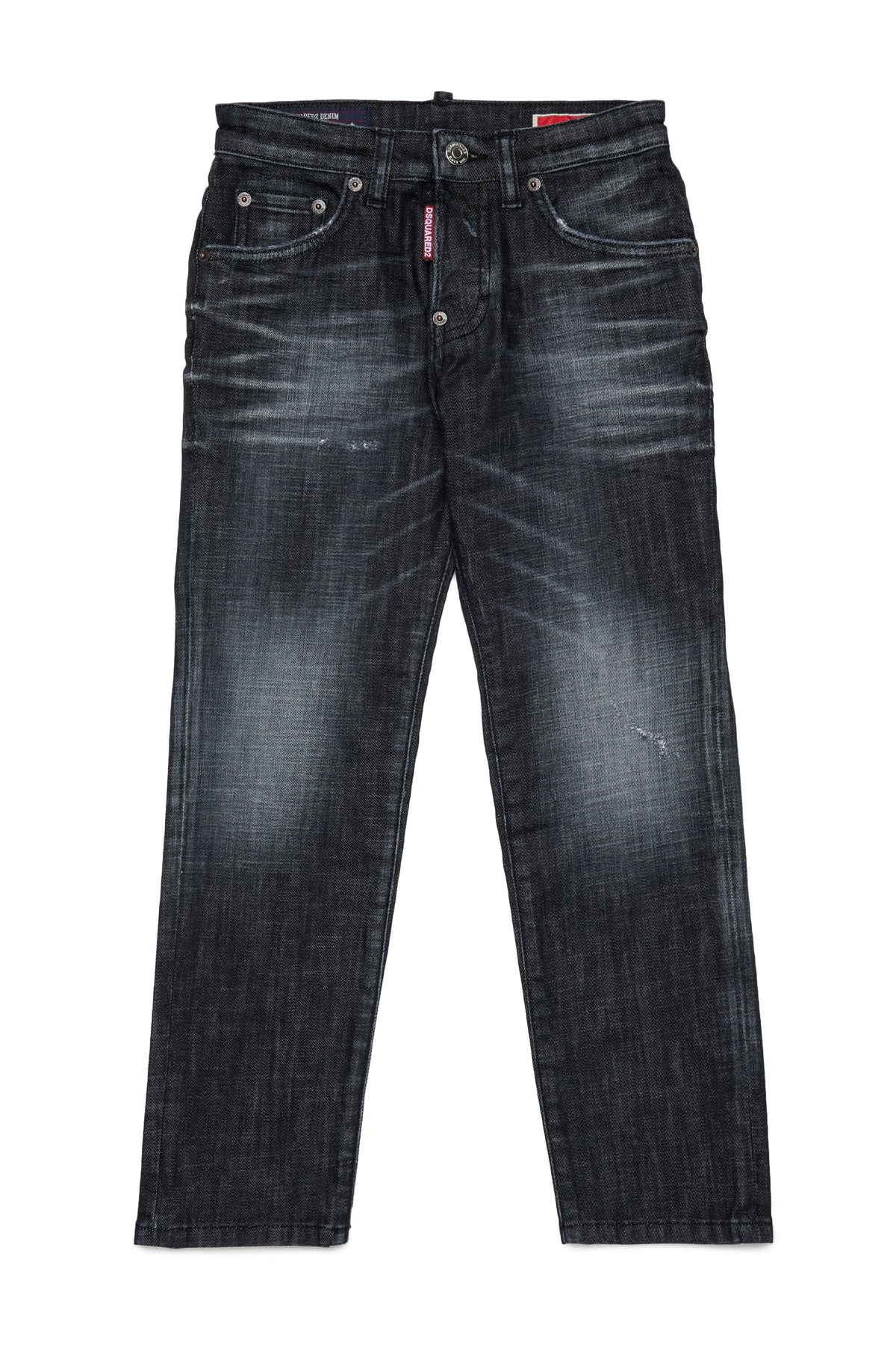 Jeans mit Straight-Passform und dunkelblauer Waschung - Stanislav