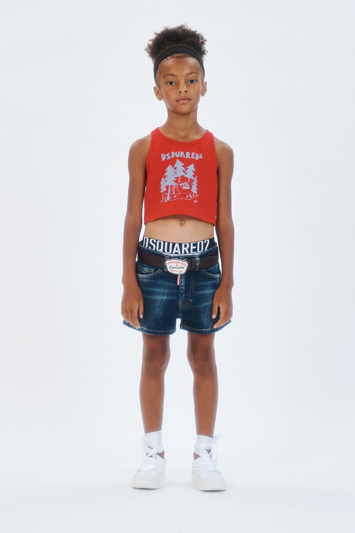 Shorts in denim blu scuro