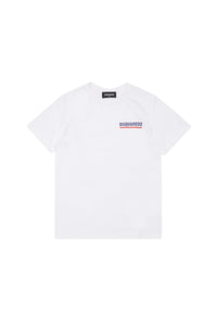 Jersey stretch t-shirt with logo