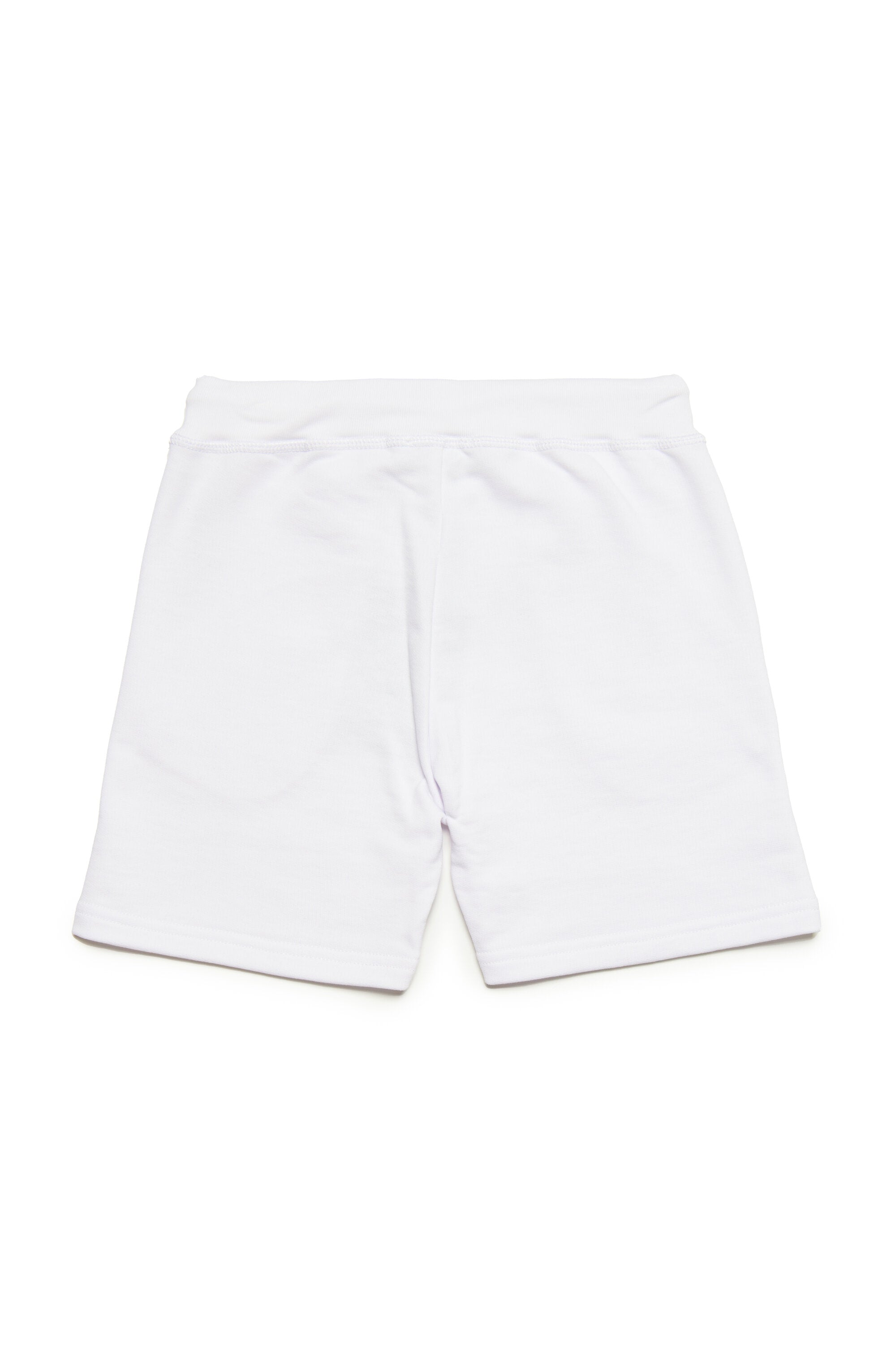Shorts bianchi in cotone con logo Icon