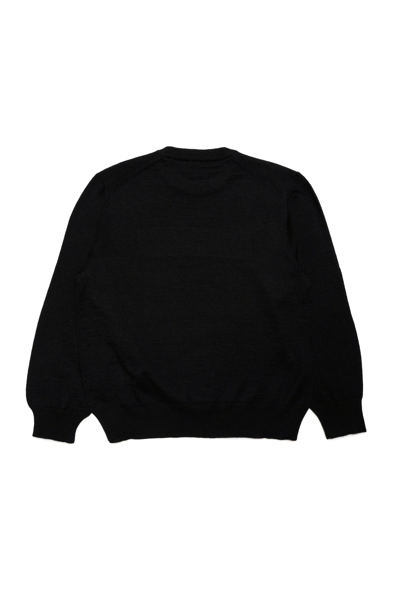 Wool-blend crew-neck sweater with logo Wool-blend crew-neck sweater with logo