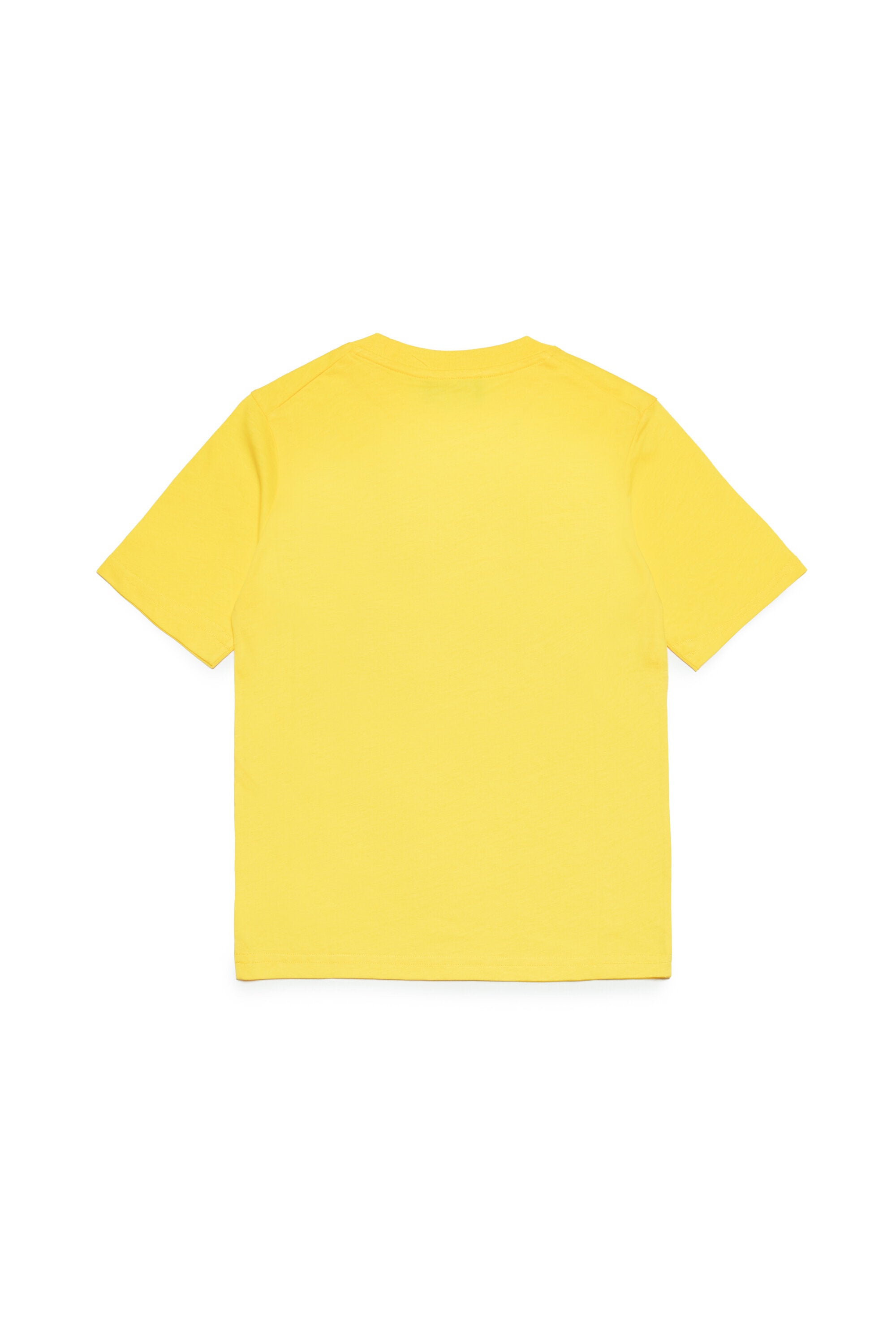 Crew-neck jersey t-shirt with mirrored logo