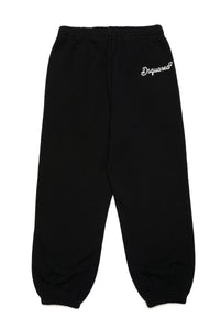 Plush jogger pants in fleece with Cursive logo