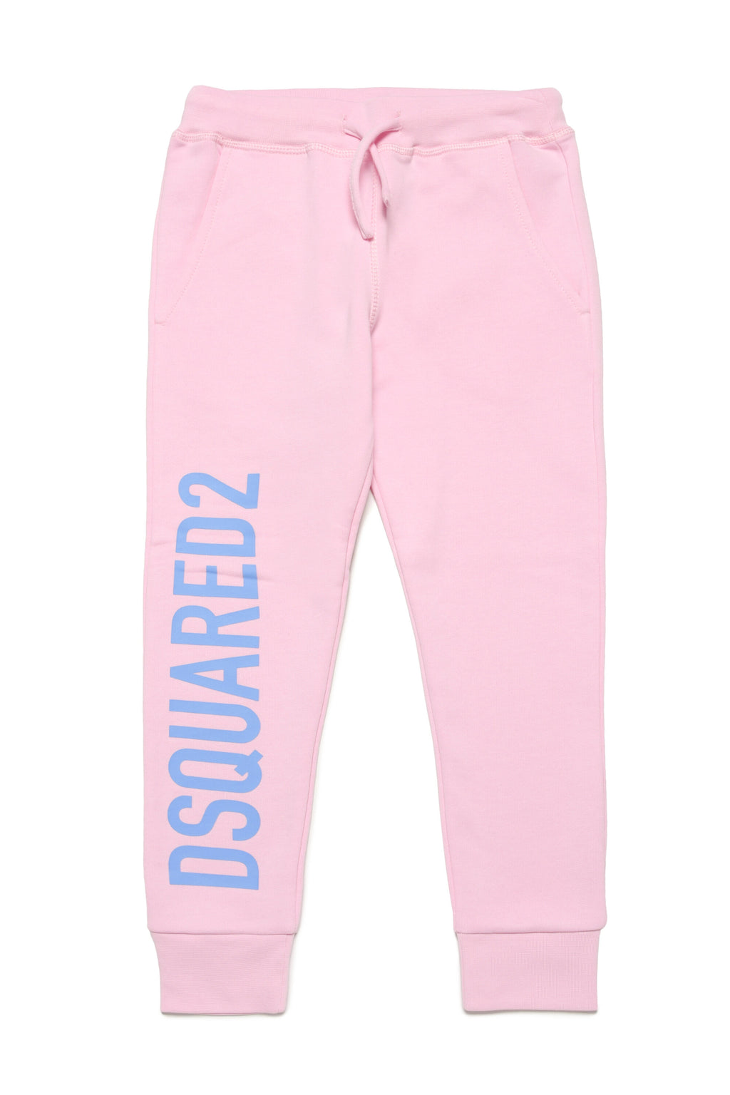 Organic cotton fleece jogger pants with logo